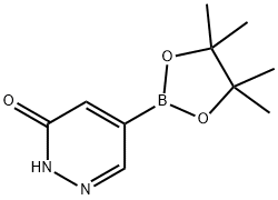 3(2H)-Pyridazinone, 5-(4,4,5,5-tetramethyl-1,3,2-dioxaborolan-2-yl)- Struktur