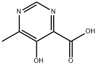 4-Pyrimidinecarboxylic acid, 5-hydroxy-6-methyl- Struktur