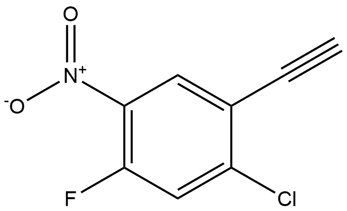 1-Chloro-2-ethynyl-5-fluoro-4-nitrobenzene Struktur