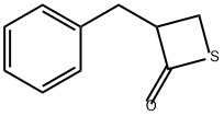 2-Thietanone, 3-(phenylmethyl)- Struktur