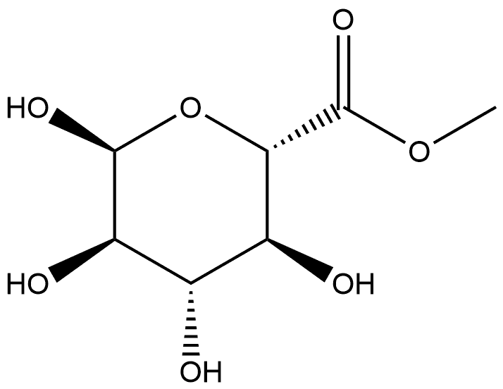 Glucopyranuronic acid, methyl ester, α-D- (8CI) Struktur