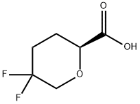 (S)-5,5-二氟四氫2H吡喃-2-羧酸, 2890223-38-6, 結(jié)構(gòu)式