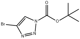 1,1-Dimethylethyl 4-bromo-1H-1,2,3-triazole-1-carboxylate Struktur