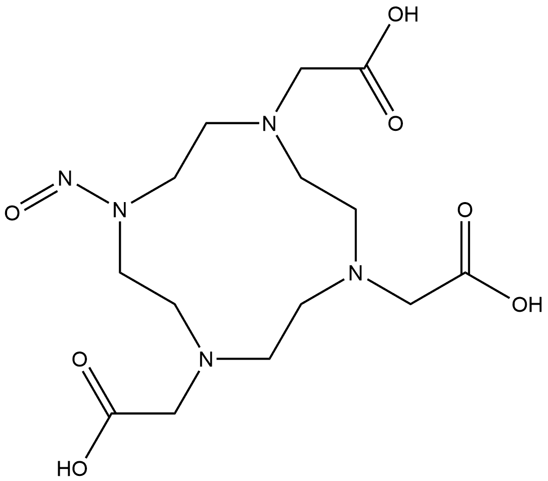 10-Nitroso-1,4,7,10-tetraazacyclododecane-1,4,7-triacetic acid Struktur