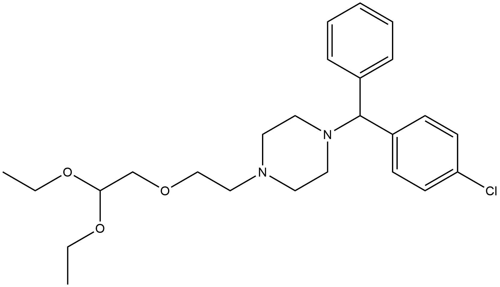 Piperazine, 1-[(4-chlorophenyl)phenylmethyl]-4-[2-(2,2-diethoxyethoxy)ethyl]-