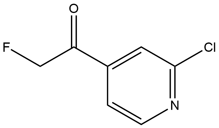 Ethanone, 1-(2-chloro-4-pyridinyl)-2-fluoro- Struktur