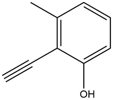 Phenol, 2-ethynyl-3-methyl- Struktur