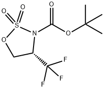 tert-butyl (S)-4-(trifluoromethyl)-1,2,3-oxathiazolidine-3-carboxylate 2,2-dioxide Struktur