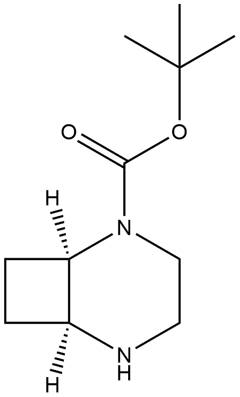 (1R,6S)-2,5-diazabicyclo[4.2.0]octane-2-carboxylic acid tert-butyl ester Struktur