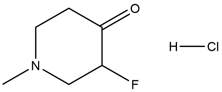 4-Piperidinone, 3-fluoro-1-methyl-, hydrochloride (1:1) Struktur