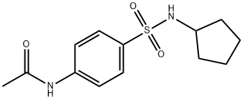 4-(Cyclopentylsulfamoyl)acetanilide, 97% Struktur