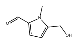 1H-Pyrrole-2-carboxaldehyde, 5-(hydroxymethyl)-1-methyl- Struktur