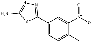 5-(4-methyl-3-nitrophenyl)-1,3,4-thiadiazol-2-amine Struktur