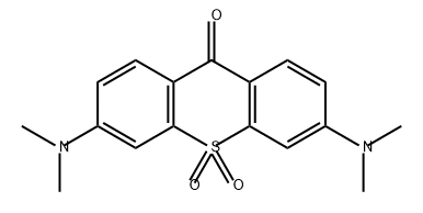 9H-Thioxanthen-9-one, 3,6-bis(dimethylamino)-, 10,10-dioxide Struktur