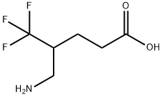 Pentanoic acid, 4-(aminomethyl)-5,5,5-trifluoro- Struktur