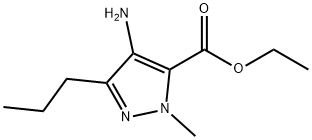 1H-Pyrazole-5-carboxylic acid, 4-amino-1-methyl-3-propyl-, ethyl ester Struktur