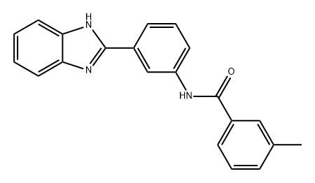 Benzamide, N-[3-(1H-benzimidazol-2-yl)phenyl]-3-methyl- Struktur