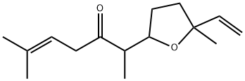 5-Hepten-3-one, 2-(5-ethenyltetrahydro-5-methyl-2-furanyl)-6-methyl- Struktur