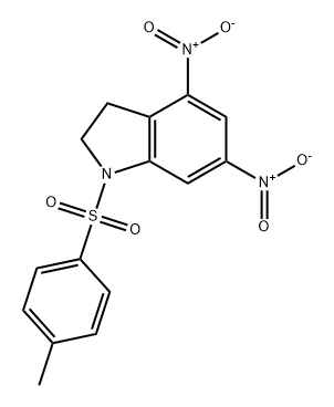 1H-Indole, 2,3-dihydro-1-[(4-methylphenyl)sulfonyl]-4,6-dinitro-