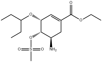 1-Cyclohexene-1-carboxylic acid, 5-amino-3-(1-ethylpropoxy)-4-[(methylsulfonyl)oxy]-, ethyl ester, (3R,4S,5R)-