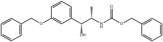 Carbamic acid, [2-hydroxy-1-methyl-2-[3-(phenylmethoxy)phenyl]ethyl]-, phenylmethyl ester, [R-(R*,S*)]- (9CI) Struktur