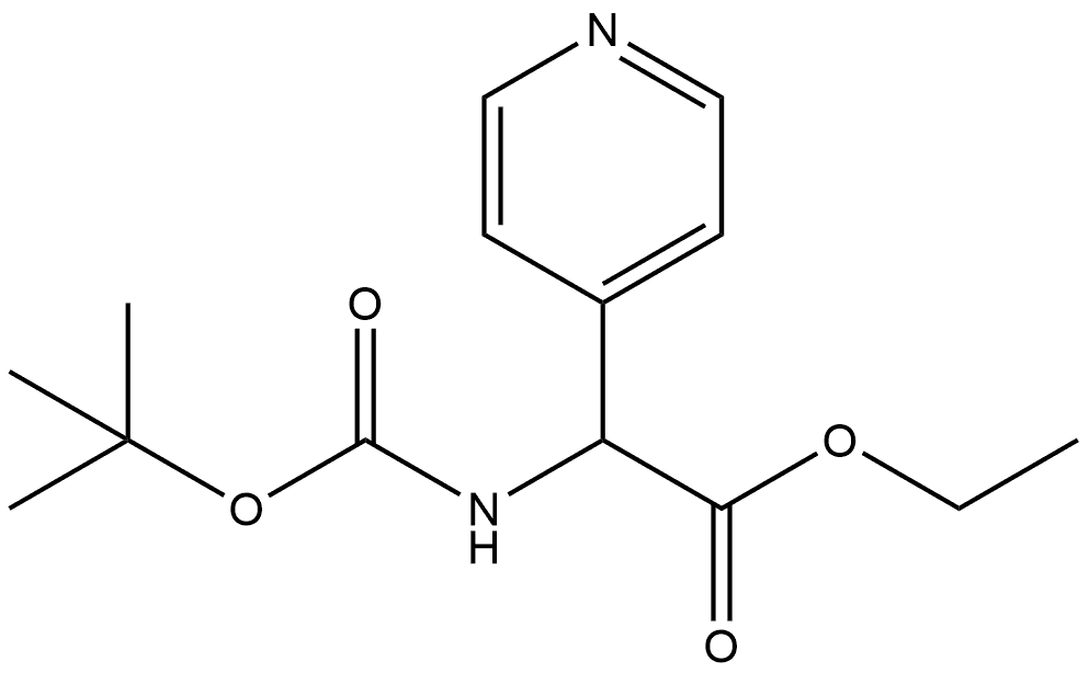 2-((叔丁氧羰基)乙基氨基)-2-(吡啶-4-基)乙酸酯, 313490-99-2, 結(jié)構(gòu)式