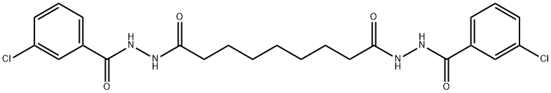 N'1,N'9-bis(3-chlorobenzoyl)nonanedihydrazide Struktur