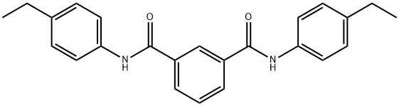 1-N,3-N-bis(4-ethylphenyl)benzene-1,3-dicarboxamide Struktur