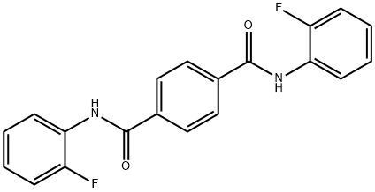 1-N,4-N-bis(2-fluorophenyl)benzene-1,4-dicarboxamide Struktur