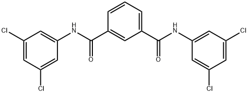 1-N,3-N-bis(3,5-dichlorophenyl)benzene-1,3-dicarboxamide Struktur