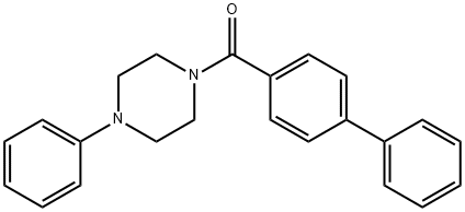 Methanone, [1,1'-biphenyl]-4-yl(4-phenyl-1-piperazinyl)- Struktur