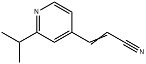 2-Propenenitrile,3-[2-(1-methylethyl)-4-pyridinyl]-(9CI) Struktur