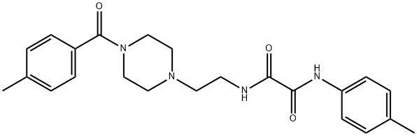 N~1~-{2-[4-(4-methylbenzoyl)-1-piperazinyl]ethyl}-N~2~-(4-methylphenyl)ethanediamide Struktur