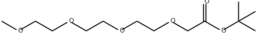 3,6,9,12-Tetraoxatridecanoic acid, 1,1-dimethylethyl ester Struktur