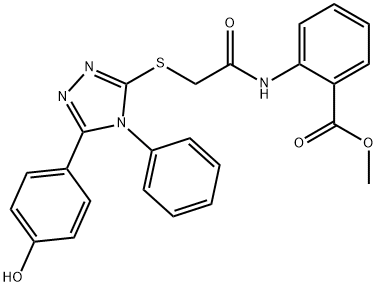 methyl triazol-3-yl]sulfanyl}acetamide Struktur