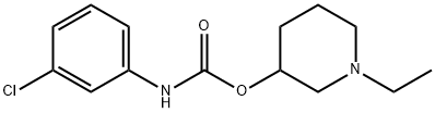 1-Ethyl-3-piperidinyl=m-chlorophenylcarbamate Struktur