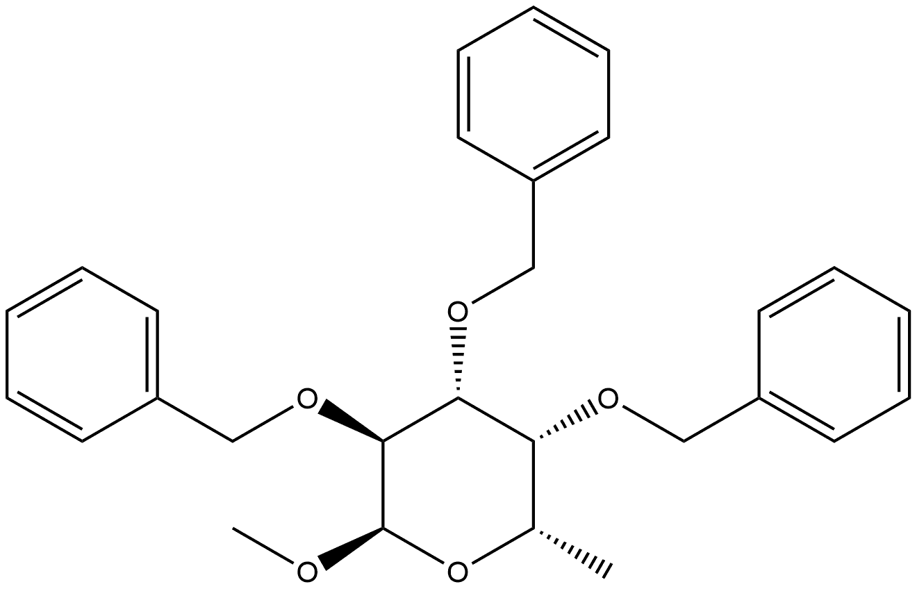 α-L-Galactopyranoside, methyl 6-deoxy-2,3,4-tris-O-(phenylmethyl)-