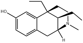 (2S,11S)-6,11-Diethyl-1,2,3,4,5,6-hexahydro-3-methyl-2β,6β-methano-3-benzazocin-8-ol Struktur