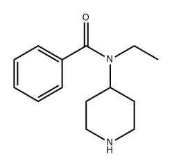 Benzamide, N-ethyl-N-4-piperidinyl- Struktur