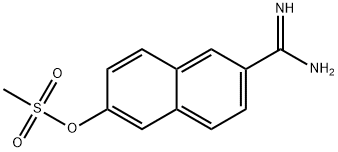 2-Naphthalenecarboximidamide, 6-[(methylsulfonyl)oxy]- Struktur