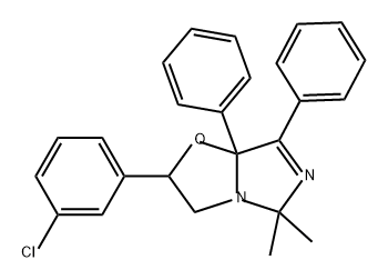 Imidazo[5,1-b]oxazole, 2-(3-chlorophenyl)-2,3,5,7a-tetrahydro-5,5-dimethyl-7,7a-diphenyl-