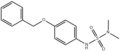 Sulfamide, N,N-dimethyl-N'-[4-(phenylmethoxy)phenyl]- Struktur