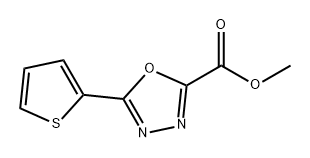 1,3,4-Oxadiazole-2-carboxylic acid, 5-(2-thienyl)-, methyl ester Struktur