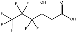 Hexanoic acid, 4,4,5,5,6,6,6-heptafluoro-3-hydroxy- Struktur