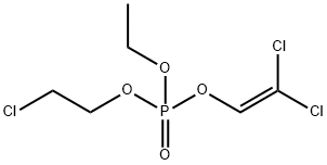 Phosphoric acid, 2-chloroethyl 2,2-dichloroethenyl ethyl ester Struktur