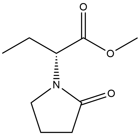 1-Pyrrolidineacetic acid, α-ethyl-2-oxo-, methyl ester, (αR)-