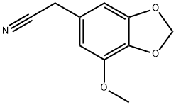 (7-Methoxy-1,3-benzodioxol-5-yl)acetonitrile Struktur