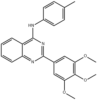 4-Quinazolinamine, N-(4-methylphenyl)-2-(3,4,5-trimethoxyphenyl)- Struktur