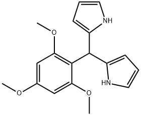 1H-Pyrrole, 2,2'-[(2,4,6-trimethoxyphenyl)methylene]bis- Struktur