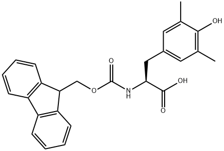 L-Tyrosine, N-[(9H-fluoren-9-ylmethoxy)carbonyl]-3,5-dimethyl- Struktur